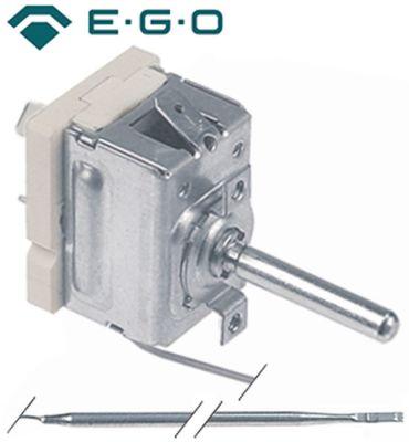 Termostat T.maks. 297°C 1-polet Føler ø 3mm Føler L 180mm Pakdåse  - Akse ø ø6x4,6mm