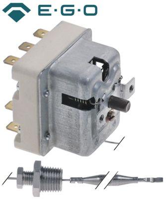 Sikkerhedstermostat Kapillærrør 880mm Føler ø 6mm 3-polet Føler L 88mm 20A Pakdåse  -