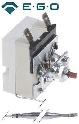 Sikkerhedstermostat Frakoblingstemp. 225°C 1-polet 16A Føler ø 6mm Føler L 88mm Kapillærrør 