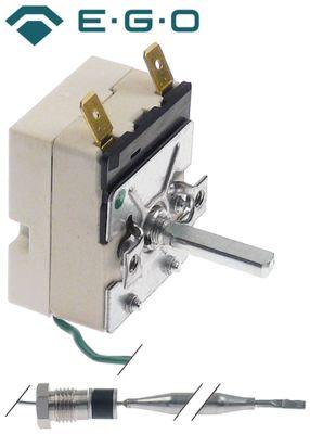 Termostat T.maks. 95°C 1-polet 1NO 16A Føler ø 6mm Føler L 90mm Kapillærrør 2380mm Pakdås