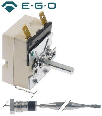 Termostat T.maks. 95°C 1-polet 1NO 16A Føler ø 6mm Føler L 95mm Kapillærrør 2380mm Pakdås
