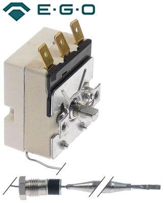 Termostat T.maks. 93°C 1-polet 1CO 16A Føler ø 6mm Føler L 90mm Kapillærrør 1780mm Pakdås
