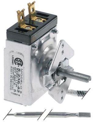 Termostat T.maks. 288°C 1-polet 1NO Føler ø 5mm Føler L 286mm Kapillærrør 1010mm Pakdåse 