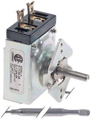 Termostat T.maks. 232°C 1-polet 1NO 25A Føler ø 65mm Føler L 173mm Kapillærrør 870mm