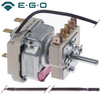 Termostat T.maks. 650°C 1-polet 1NO Føler ø 39mm Føler L 228mm Kapillærrør 1110mm Pakdåse