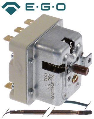 Sikkerhedstermostat Frakoblingstemp. 420°C 3-polet 3NC Føler ø 39mm Føler L 228mm Kapillærrø