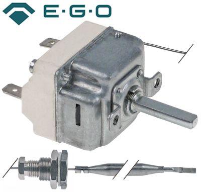 Termostat T.maks. 200°C 1CO 63A Føler ø 6mm Føler L 78mm Kapillærrør 900mm Pakdåse M12