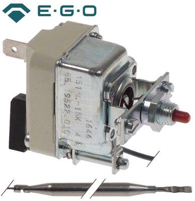 Sikkerhedstermostat Frakoblingstemp. 151°C 1-polet 16A Føler ø 6mm Føler L 133mm Kapillærrør