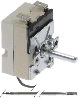 Termostat 1-polet Føler ø 3mm Føler L 160mm Kapillærrør 1430mm Akse ø 6x4,6mm