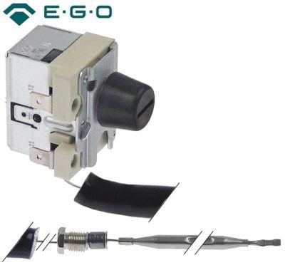 Termostat Frakoblingstemp. 240°C 1-polet 16A Føler ø 6mm Føler L 77mm Kapillærrør 700mm