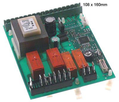 Printkort til strømforsyning 230V Indbygningsmål 108x160mm NTC/PTC Relæudgange 4  -