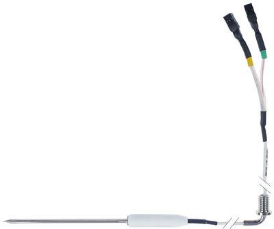 Kernetemperaturføler Pt100 Kabel PTFE Føler -40 til +250°C Føler ø4,5x125mm