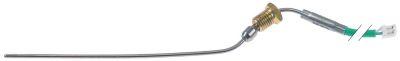 Temperaturføler Termoelement K (NiCr-Ni) Kabel Silikone Føler -50 til +1150°C