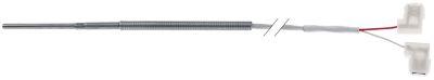 Temperaturføler PTC Kabel PTFE Føler -50 til +150°C Føler ø3x70mm Kabellængde 15m