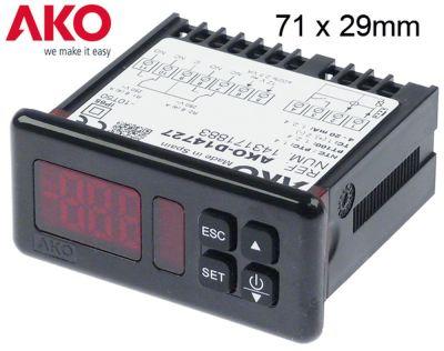 Elektronikregulering 12V Indbygningsmål 71x29mm NTC/PTC/Pt100/TC(J,K)/mA