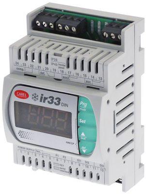 Elektronikregulering 115-230V Indbygningsmål  -mm NTC Montering DIN-skinne Relæudgange 4 DN33C0H