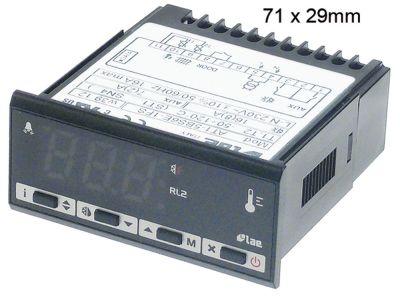 Elektronikregulering 230V Indbygningsmål 71x29mm NTC/PTC Montering Indbygningsversion Relæudgange 2