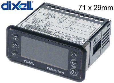 Elektronikregulering XR20CH-1P1C0 230V Indbygningsmål 71x29mm NTC/PTC