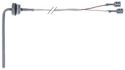 Temperaturføler Pt100 Kabel Glasfiber Føler -40 til +350°C Føler ø4x14-100mm