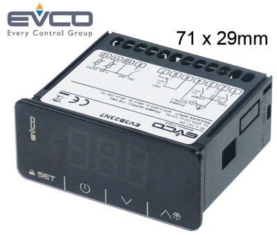 Elektronikregulering 230V Indbygningsmål 71x29mm NTC/PTC Relæudgange 3 EV3B33N7  -  - NTC NTC DI  -