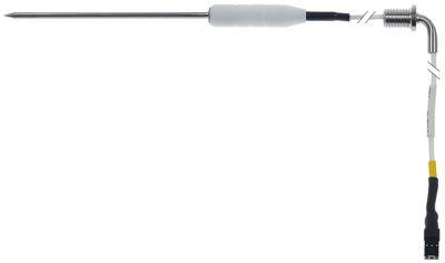 Kernetemperaturføler Pt100 Kabel PTFE Føler -40 til +250°C Føler ø4x125mm Kabellængde 8m