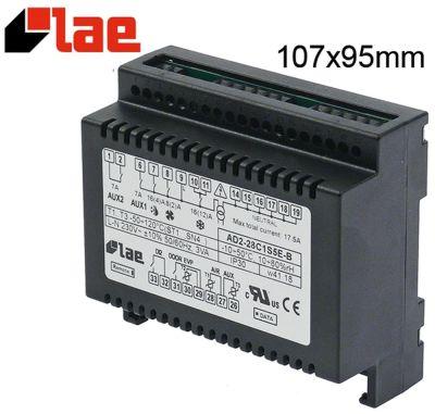 Lastmodul 230V Indbygningsmål 107x95mm NTC/PTC/DI Relæudgange 5 Ja Ja NTC/PTC NTC/PTC NTC