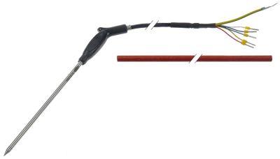 Kernetemperaturføler Pt100 Kabel PTFE Føler -40 til +300°C Kabel -40 til +260°C
