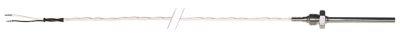Temperaturføler Pt500 Kabel PTFE Føler -100 til +450°C Føler ø6x73mm Kabellængde 1m