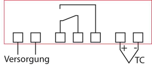 Elektronikregulering 230V Indbygningsmål 45x45mm TC/J Relæudgange 1 relæ Topunktsregulering