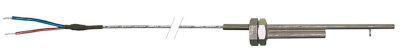 Temperaturføler Termoelement J (FE-CuNi) Kabel Vetrotex Føler -50 til +750°C Føler ø6x140mm