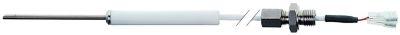 Kernetemperaturføler Pt100 Kabel PTFE Føler -40 til +250°C Føler ø4x82mm Kabellængde 3m