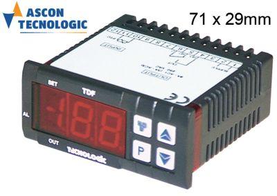 Elektronikregulering 12V Indbygningsmål 71x29mm NTC/PTC/Pt100/Pt1000/TC(J,K)