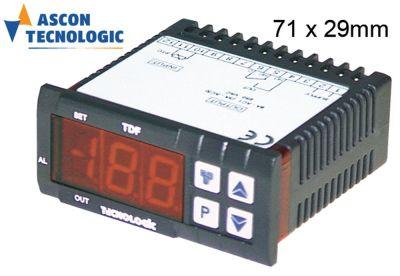 electronic controller TECNOLOGIC type TLZ11HS----- mounting measurements 71x29mm 100-240