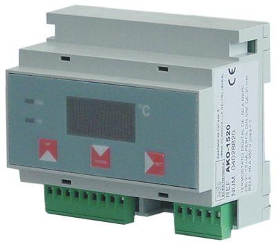 Elektronikregulering 230V PTC/Pt100 Montering DIN-skinne 1 Type AKO-1520 AKO