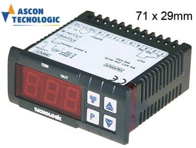 Elektronikregulering 12V Indbygningsmål 71x29mm NTC/PTC/TC(J,K) Montering Indbygningsversion