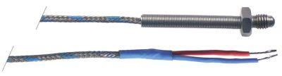 Temperaturføler Termoelement J (FE-CuNi) Kabel Vetrotex Føler -50 til +750°C Kabellængde 2m