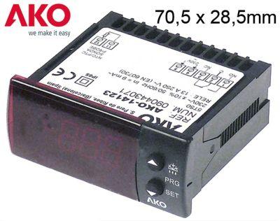 electronic controller AKO type AKO-14123mounting measurements 70.5x28.5mm 230V voltage AC