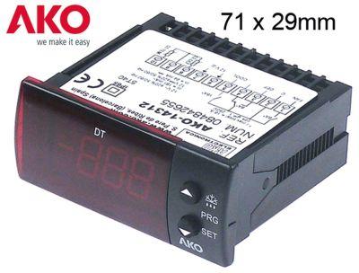 Elektronikregulering 12V Indbygningsmål 71x29mm NTC Montering Indbygningsversion