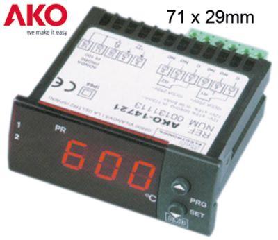 Elektronikregulering 12V Indbygningsmål 71x29mm Pt100 Montering Indbygningsversion Relæudgange 2