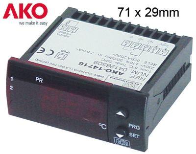 Elektronikregulering 230V Indbygningsmål 71x29mm PTC Montering Indbygningsversion