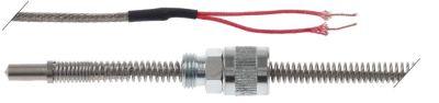 Temperaturføler Pt100 Kabel Vetrotex Føler -200 til +600°C Føler ø6x15mm Kabellængde 2m