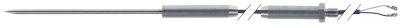 Kernetemperaturføler Termoelement J (FE-CuNi) Kabel PTFE Føler -50 til +750°C Føler ø4x120mm