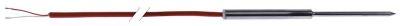 Kernetemperaturføler Pt1000 Kabel Silikone Føler -40 til +120°C Føler ø6x100mm