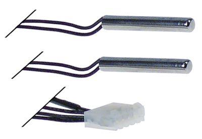 Temperaturføler 2x NTC 10K Kabel PVC Føler -40 til +110°C Føler ø6,5x45mm