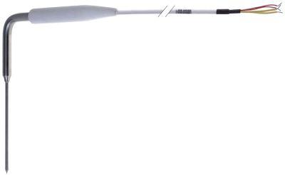 Kernetemperaturføler Pt1000 Kabel Silikone Føler -40 til +120°C Føler ø4x100mm Kabellængde 6