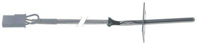 Føler Pt100 Kabel Glasfiber Føler -200 til +600°C Føler ø5x50mm Kabellængde 3m Tilslutning S