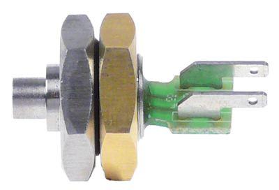 Temperaturføler PTC Kabel  - Føler -50 til +150°C Føler ø6,2x7mm Tilslutning Fladstik 2,8mm