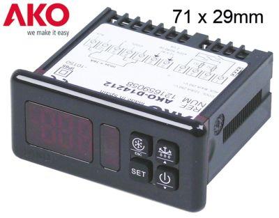 Elektronikregulering 12V Indbygningsmål 71x29mm NTC Montering Indbygningsversion Relæudgange 2