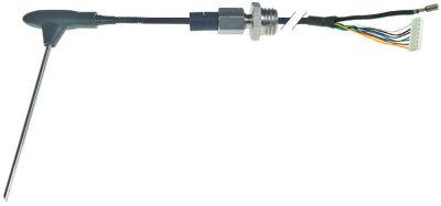 Kernetemperaturføler Termoelement K (NiCr-Ni) Kabel PTFE Føler -40 til +250°C Føler ø3x100mm