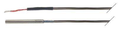 Temperaturføler Pt100 Kabel PTFE Føler -100 til +450°C Føler ø4x40mm